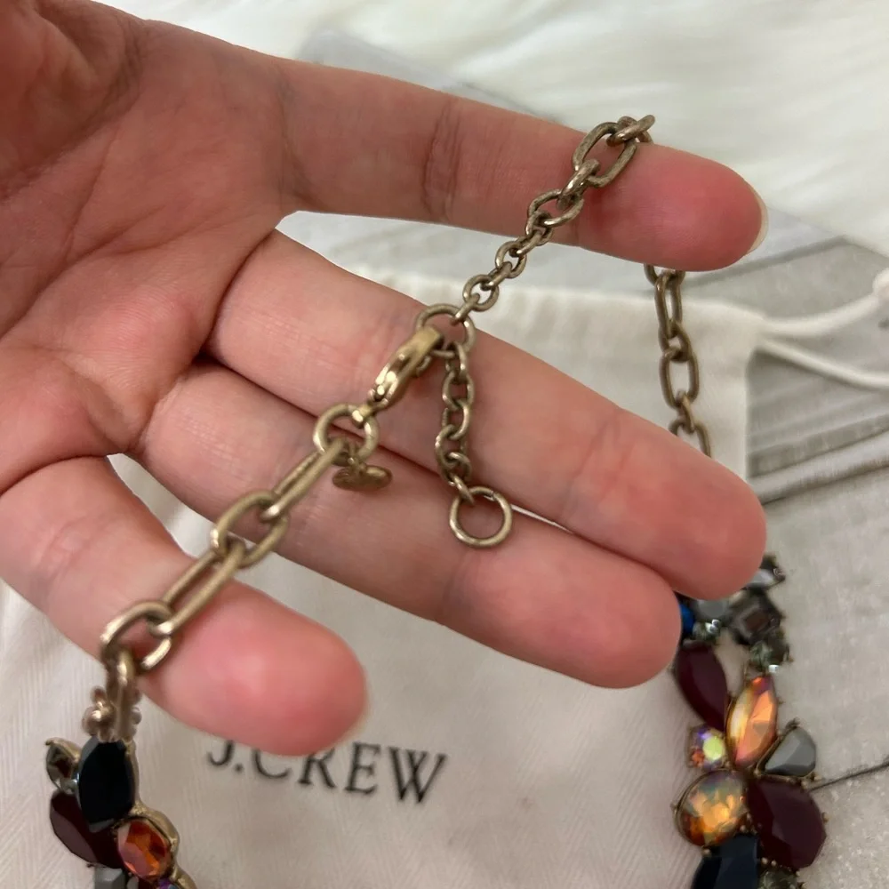 J. Crew Jewel Toned Cluster Confetti Collar Necklace